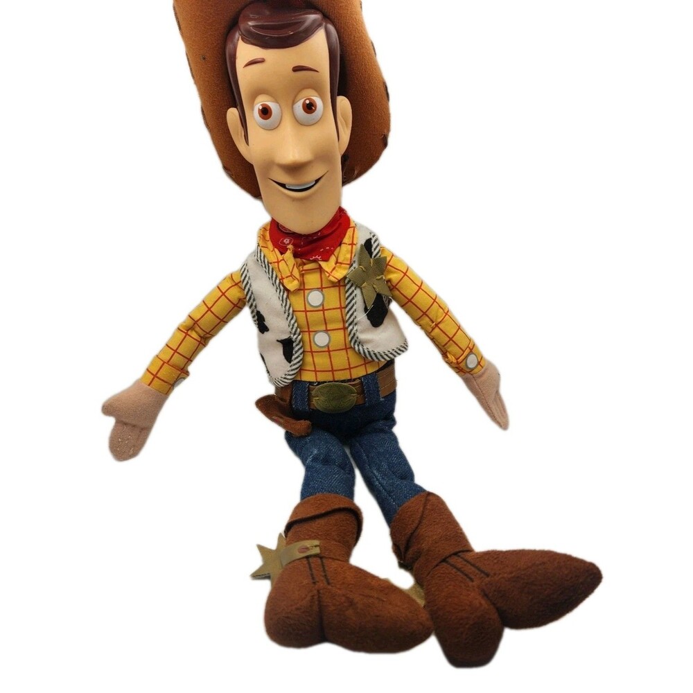 Disney Pixar Toy Story Woody Plush Doll Toy 16" Core Woody Roto Stuffed